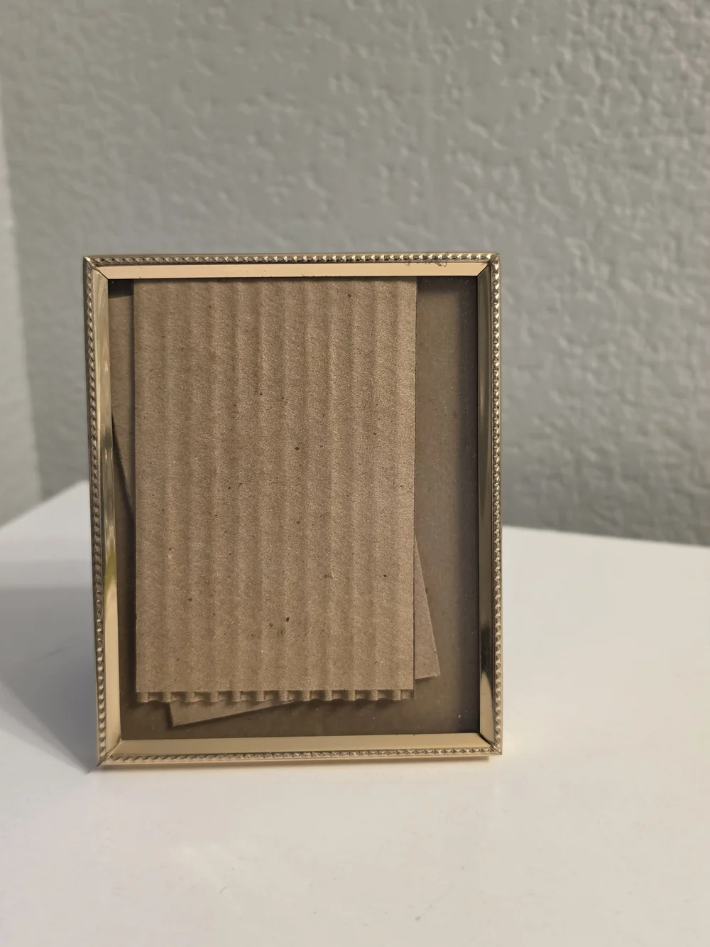 Vintage Gold Beaded Metal Photo Frame - Gold Picture Frame